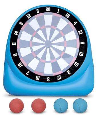 China 6ft PVC Inflatable Football Dart Board Blue Soccer Dart For Giant Yard Games for sale