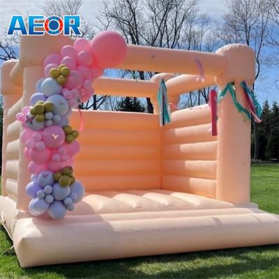 China White bounce house commercial balloon bounce house white wedding bouncer jumping inflatable castle for sale