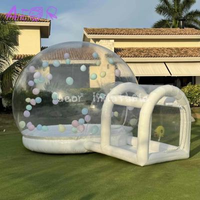 China Commercia Inflatable Bubble Transpatrent Color Tent Inflatable Bubble House With Bottom for sale