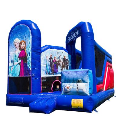 China Inflatable Frozen Bouncy Castle Frozen Castle Bounce House For Party Rentals for sale