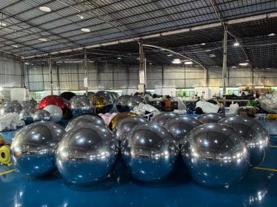 China Events Party Stage Club Shop Decoration Advertising Inflatable Mirror Ball Inflatable Mirror Balloon PVC Mirror Sphere for sale