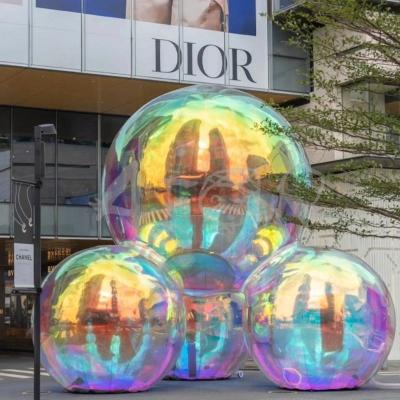 China Customizable Size and Color Inflatable Mirror Ball for Event and Party Decoration for sale