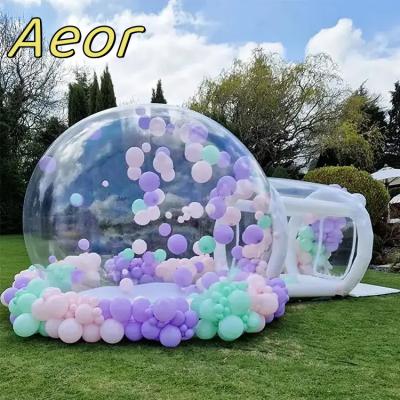 China Inflatable Bubble Tent Pvc Clear Tent Outdoor Wedding Party Commercial Inflatable Bubble Tent House for sale