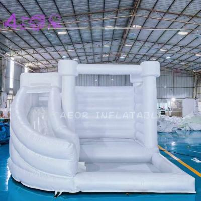 China White inflatable bounce house combom inflatable castle kids bouncy house for sale