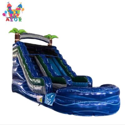 China Inflatable Water Slide With Detachable Pool For Sale Waterslide for sale