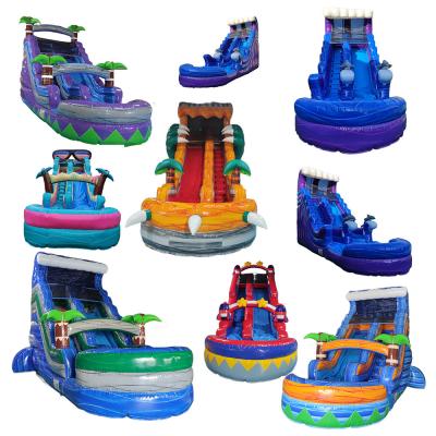 China Inflatable Bouncy Slide Party Waterslide For Sale Luxury Bounce House For Kids for sale