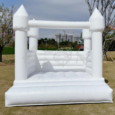 China PVC springkasteel opblaasbaar springhuis witte bruiloft springkasteel opblaasbaar voor kinderen Te koop