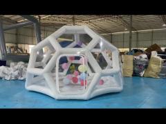 Inflatable airtight bubble tent