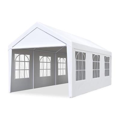 China 10' x20' Carport Gazebo Canopy Garage Car Shelter Heavy Duty White Rainproof for sale