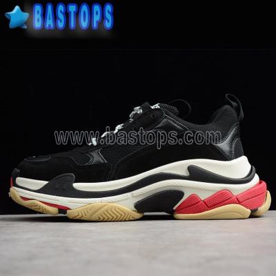 China Low Price New Black Brand Balenc 17FW Mens Rubber Trainer Sneakers For Men for sale