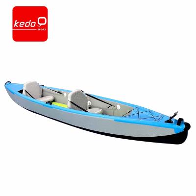 China Professional PVC Factory Manufacturing 2-Person Inflatable Boat Kayak Boat With Package for sale