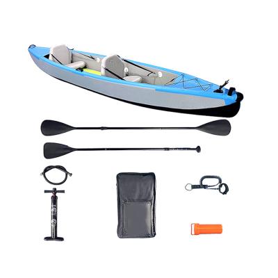 China Outdoor Professional PVC Kayak Kedosport 2-Person Inflatable Kayak Boat with Paddles and Pumps for sale