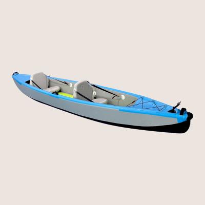 China 2022 High Quality PVC Drop Point Inflatable Canoe Rowing Boat Surfing Inflatable Kayak For Adult for sale