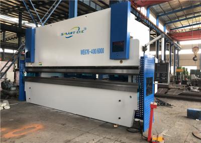 China 400 Ton 6m Cnc Hydraulic Press Brake Machine With Flat Floor No Foundation for sale