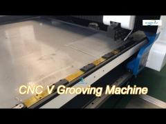 Low Noise Cnc V Grooving Machine Stable Moving Environmental Friendly