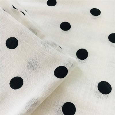 China Low Moq Fashion Tear-resistant Designs Printed Linen Fabric Rayon Wicking Linen Fabric For T-shirt, Skirt, Garment for sale