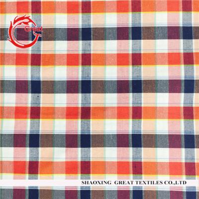 China Cotton Check Shirt Fabric Madras Shrink-Resistant Check Fabric For School Uniform for sale