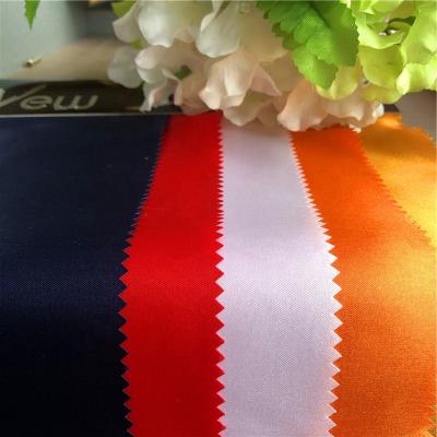 China Textiles Fabrics 100% Polyester Fabric Anti-Static Satin Dyed Fabric For Dress, Garments, Apparel Material for sale