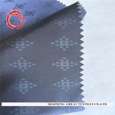 China Anti-Static Jacquard Lining Fabric 100% Polyester Fabric Taffeta With Jacquard Lining for sale