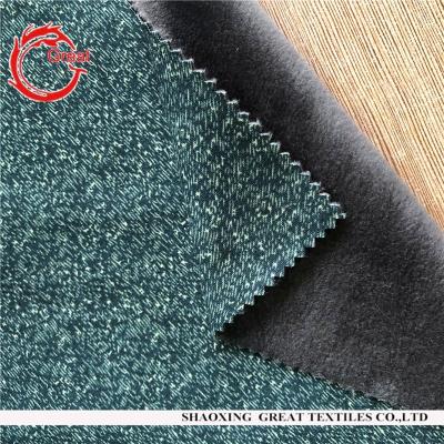 China Shrink-resistant fabric for clothing polyester knitted fabric metallized with sherpa fabric for clothes, garments for sale