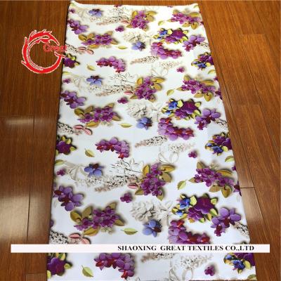 China Home textile fabric spandex scuba tear-resistant poliester printed design fabric for clothes, jackets for sale