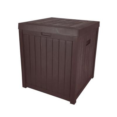 China Outdoor Rattan Look Patio Seat Box Pool Storage Container Deck Box for sale