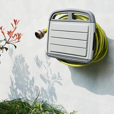 China Easy Install Wall Mounted Two Plastic Shelves Garden Yard Hose Storage Box for sale