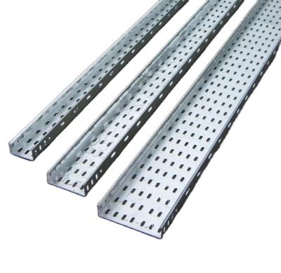 China Construction export ventilated and perforated waterproof hanging concrete precast GI galvanized trunking metal cable trays troughs for sale