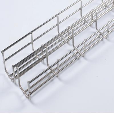 China Building Ce Listed High Quality White Flexible Fireproof Aluminum Hanging Wire Basket Wire Mesh Tray 50x50mm Electrical Cable for sale