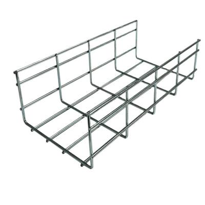 China Building Ceiling Fireproof 400mm SS316/SS304 Electrical Steel Cable Basket Trays, Wire Mesh Cable Trays Price for sale