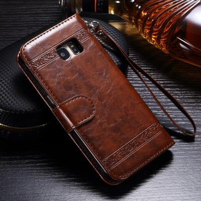 China Samsung S7 Edge Leather Wallet Case , Three ID Card Slot Detachable Wallet Case for sale