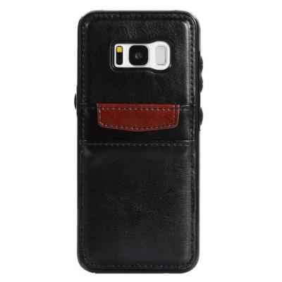 China Crazy Horse Leather Samsung S8 Plus Back Cover Wallet Function Anti - Dirt Protection for sale