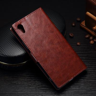 China Shock Resistant Sony Xperia Leather Case For XA1 Colorful Soft Three Cards Slot for sale