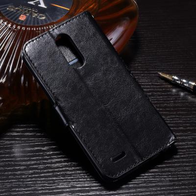 China 3 Slots LG K10 PU LG Leather Case Magnetic Handmade Folio Style Side - Open for sale