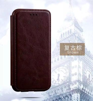 China Precise Vintage Iphone 6s Leather Wallet Case Coloured Customizable Dirtproof for sale