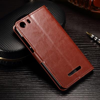 China PU Leather Wiko Lenny 2 Flip Cover , Anti - Slip Leather Phone Wallet OEM for sale