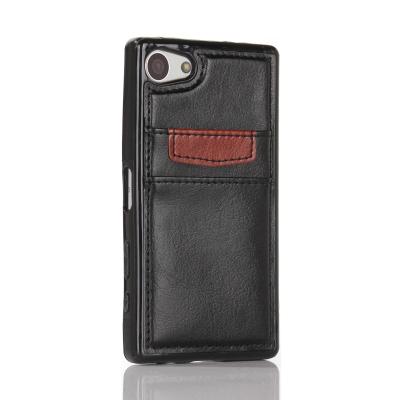 China Sony Z5 Compact Sony Xperia Leather Case Mixed Color Low Profile Design for sale