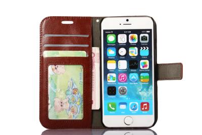 China Side Open Custom Wallet Cell Phone Case , Horse Magnetic Leather Case Apple Iphone8 for sale