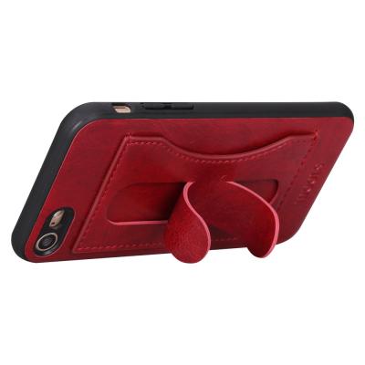 Chine Couvertures protectrices arrières ultra minces molles de téléphone d'Iphone 6/6s de couverture de bord de portefeuille de parenthèse de Standable à vendre