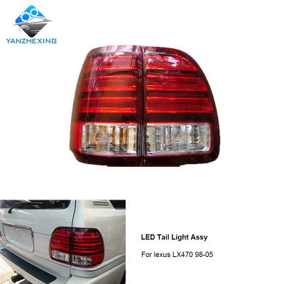 China ABS+PC YZX LED rear tail lamp light assy for lexus LX470 1998-2005 exterior interior retrofit parts 1set=2pcs for sale