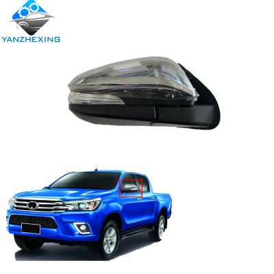 China YZX Heating External LED Car Rearview Side Mirror Assy For TOYOTA Hilux Vigo 2015 2016 for sale