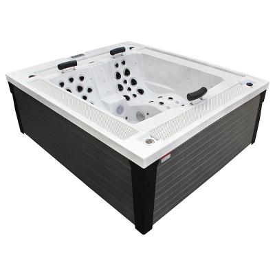 China New Product 3 Person Luxury Outdoor Whirlpool Rectangular Hot Tub for sale