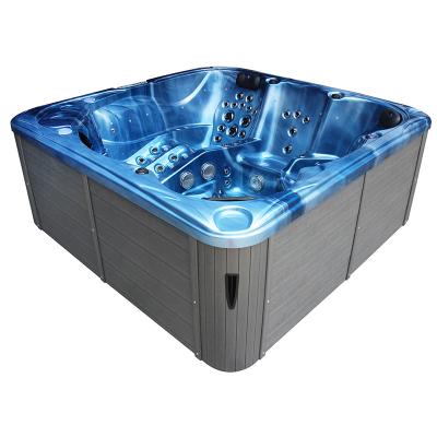 China Freestanding Outdoor Acrylic Whirlpool Massage Lowest Price 6 Person Hot Tub for sale