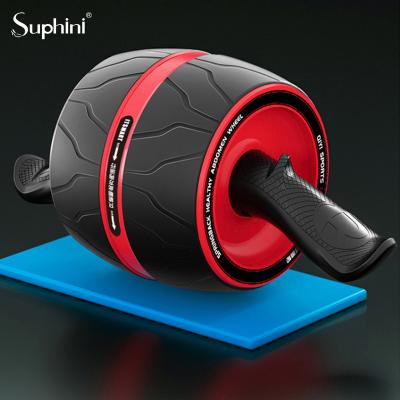 China Indoor Abdomen Leg Exerciser Suphini Double Wheel Fitness Sports Home Work Out Equipment Automatic Ab Roller for sale