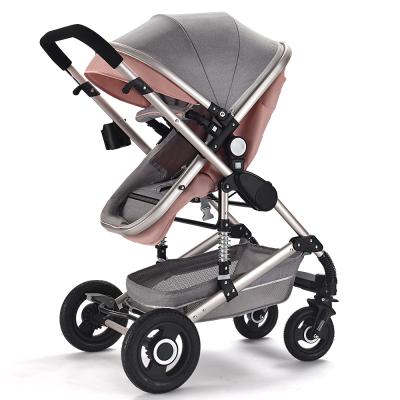 China Multifuction factory wholesale material baby strollerone hand fold oxford system pram stroller for sale