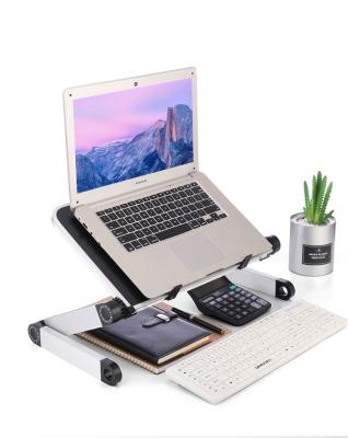 China Aluminum Adjustable Laptop Stand Desktop Foldable Folding Laptop Stand Laptop Stand with Fan for sale