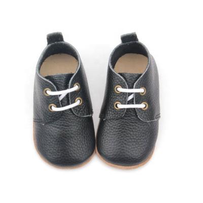 China Wholesale Baby Anti-slippery Oxford Shoes Baby Prewalking Shoes Kids Oxford Genuine Leather Sole Shoes for sale