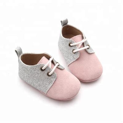 China Individuality Popular Pink Infant Shoes PU Baby Quality Hutch Shoes Women Precious Oxford Shoes for sale