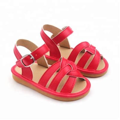 China Hot-selling Anti-slippery Baby Sandals Shoes Captivating La Fashion Squeaky Shoes Infant Sandals for sale