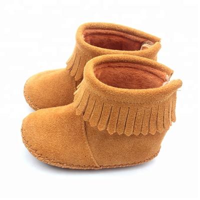 China EVA Colors Girls Boots Fringe Boots Snow Leather Baby Kids Warm Boots Baby Shoes for sale